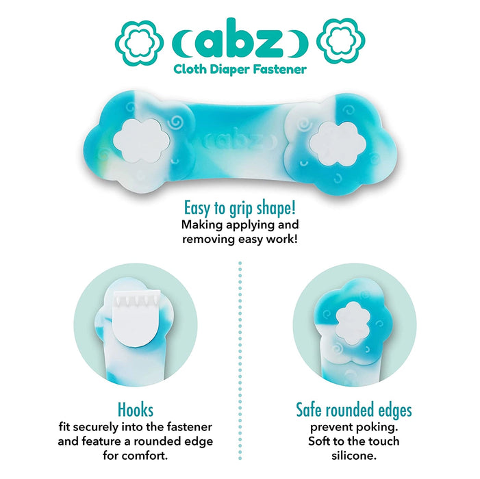 OsoCozy ABZ Cloth Diaper Fasteners - 4 Pack