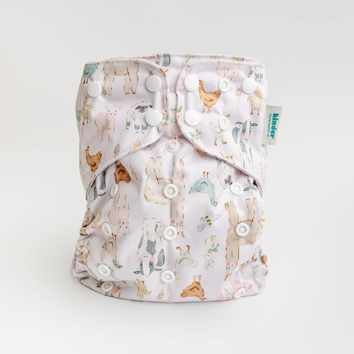 Kinder Pocket Cloth Diaper With Bamboo Insert (7-60lbs)