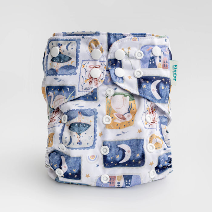 Kinder Pocket Cloth Diaper With Bamboo Insert (7-60lbs)