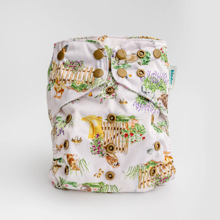 Kinder Pocket Cloth Diaper With Bamboo Insert (7-60lbs)