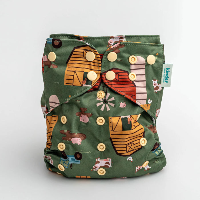 Kinder Pocket Cloth Diaper With Bamboo Insert (7-60lbs)