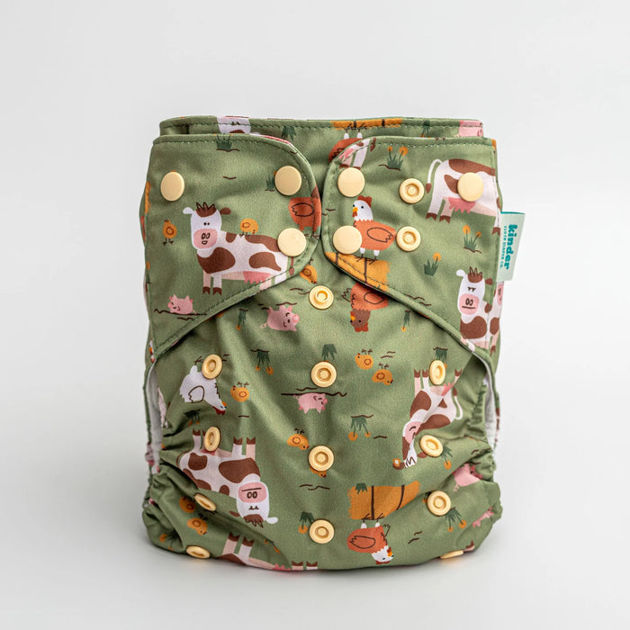 Kinder Pocket Cloth Diaper With Bamboo Insert (7-60lbs)