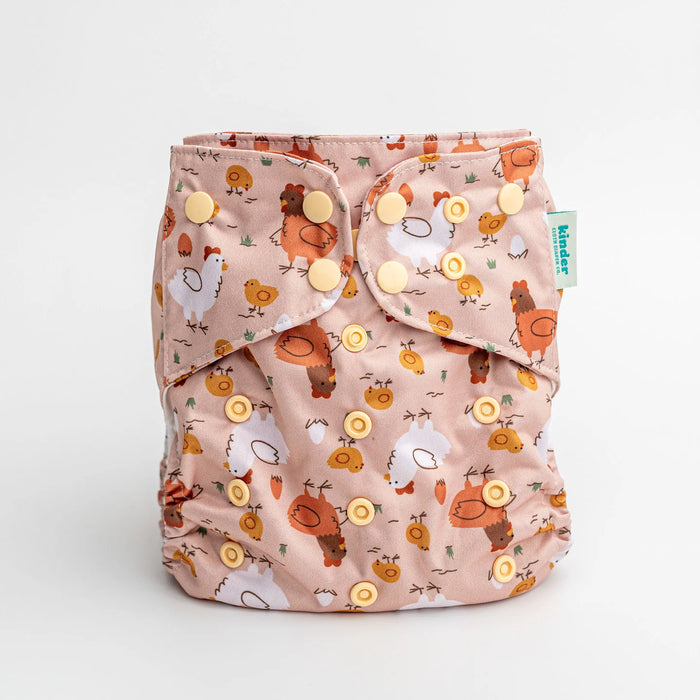 Kinder Pocket Cloth Diaper With Bamboo Insert (7-60lbs)