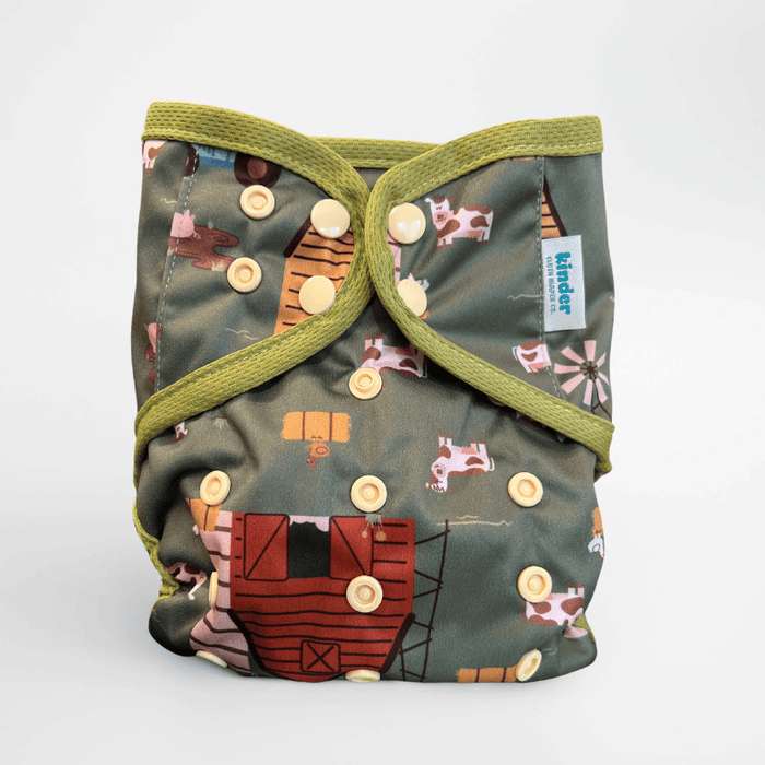 Kinder Reusable Cloth Diaper Cover (Insert Included)