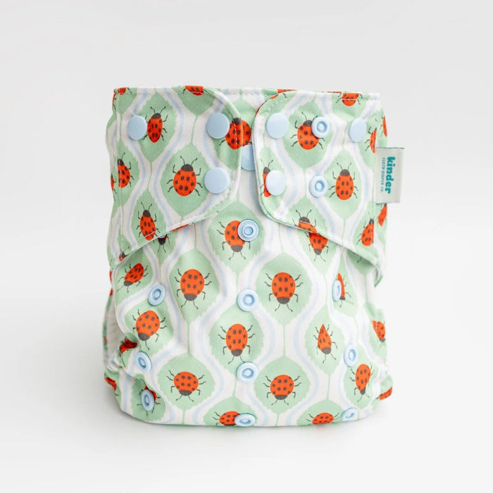 Kinder Essentials Pocket Cloth Diaper With Bamboo Insert (7-60lbs)