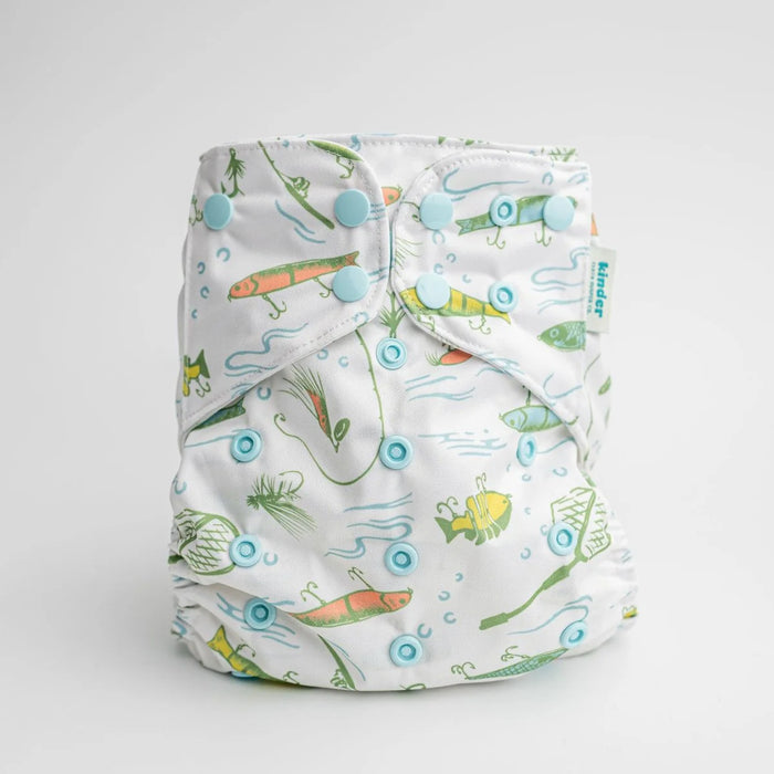 Kinder Pocket Cloth Diaper With Bamboo Insert (7-60lbs)
