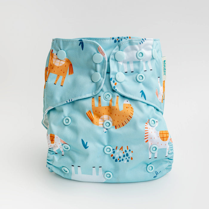 Kinder Pocket Cloth Diaper With Bamboo Insert (7-60lbs)