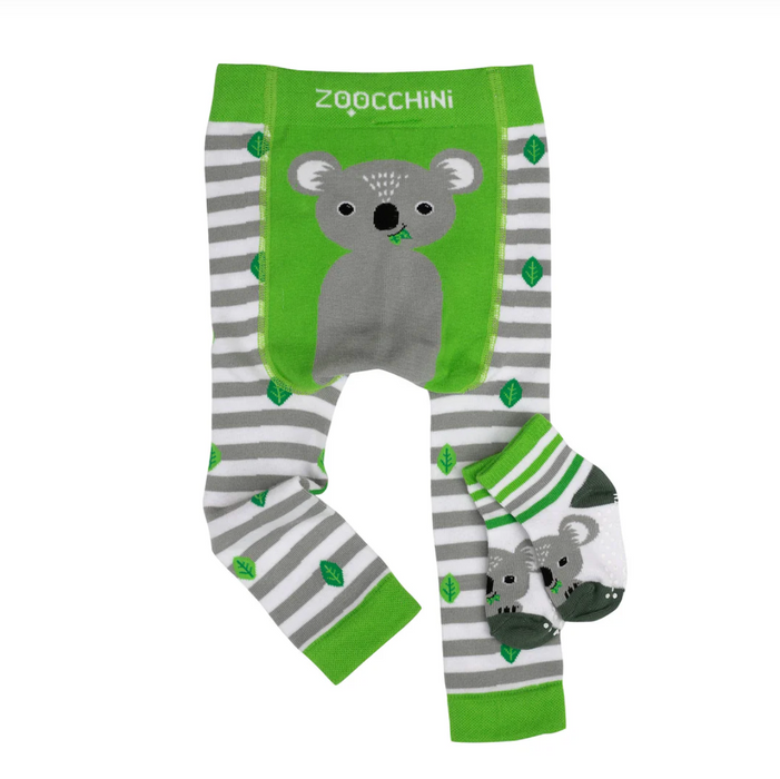 Zoocchini grip+easy™ Comfort Crawler Legging & Sock Set (6-12 Months)