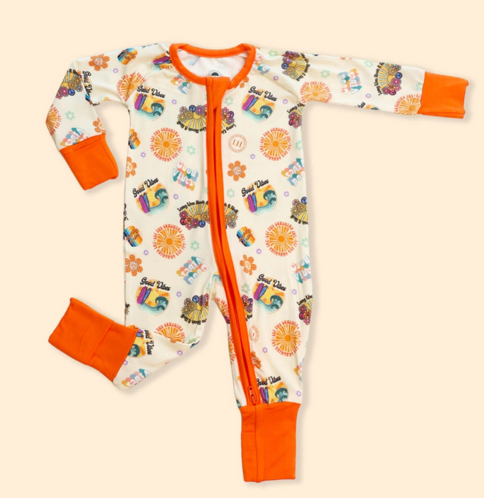 Lighthouse Kids Co. - Bamboo Baby Pajamas - Double Zipper - Longies