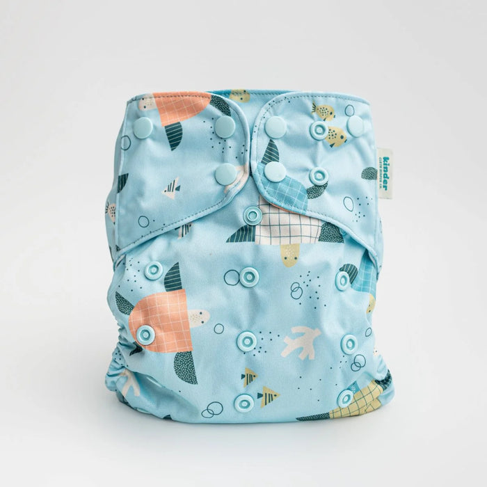Kinder Pocket Cloth Diaper With Bamboo Insert (7-60lbs)