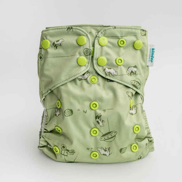 Kinder Pocket Cloth Diaper With Bamboo Insert (7-60lbs)