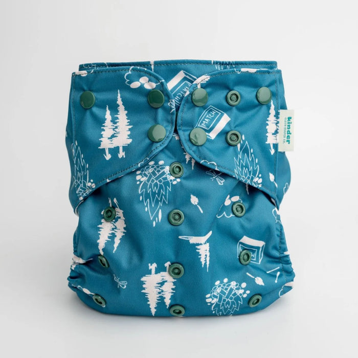 Kinder Pocket Cloth Diaper With Bamboo Insert (7-60lbs)