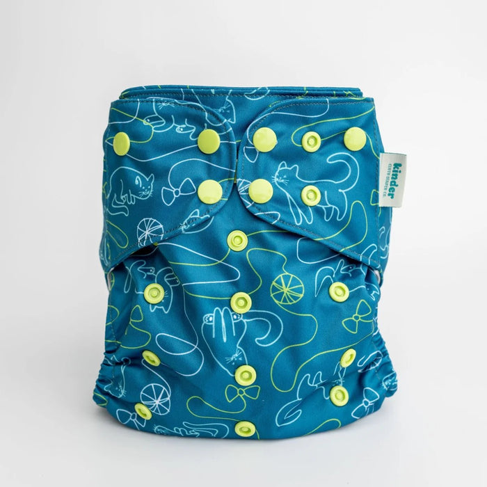 Kinder Pocket Cloth Diaper With Bamboo Insert (7-60lbs)