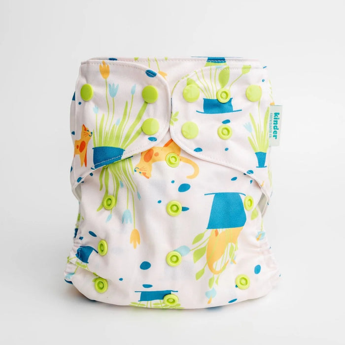 Kinder Pocket Cloth Diaper With Bamboo Insert (7-60lbs)