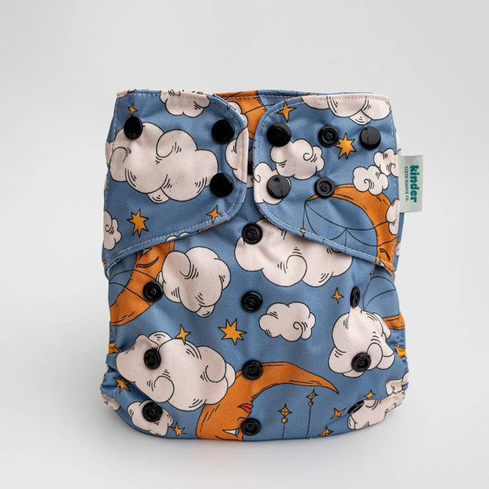 Kinder Pocket Cloth Diaper With Bamboo Insert (7-60lbs)