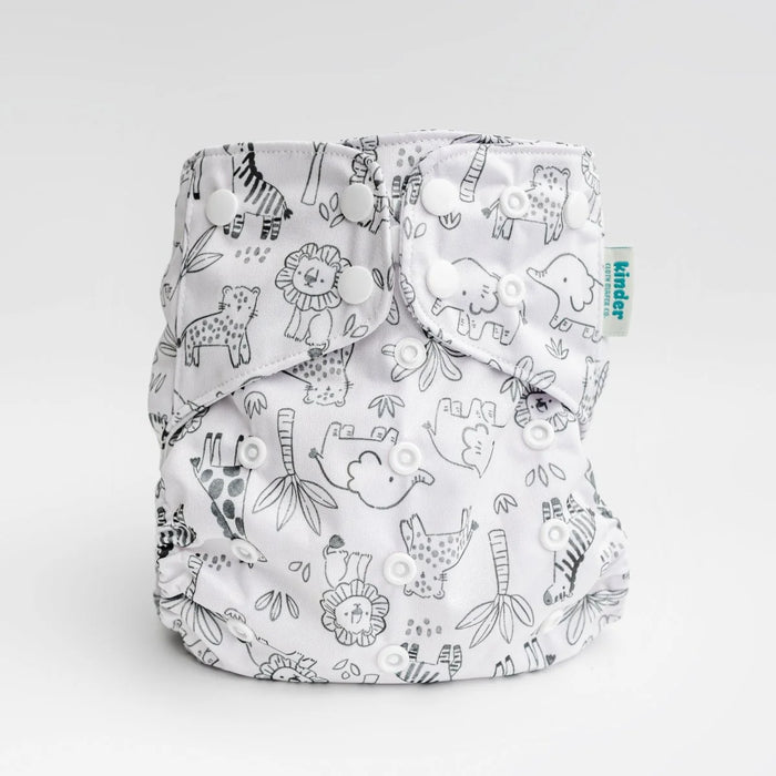 Kinder Essentials Pocket Cloth Diaper With Bamboo Insert (7-60lbs)