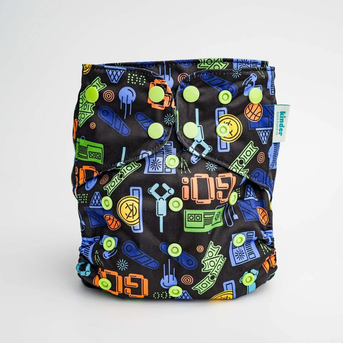 Kinder Pocket Cloth Diaper With Bamboo Insert (7-60lbs)