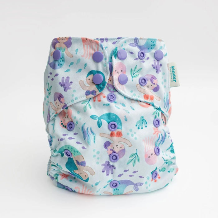 Kinder Essentials Pocket Cloth Diaper With Bamboo Insert (7-60lbs)