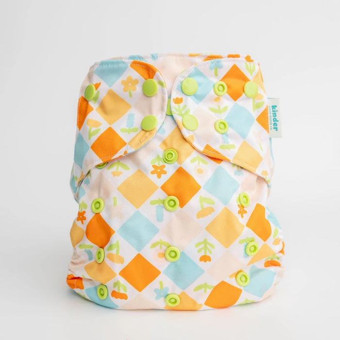 Kinder Pocket Cloth Diaper With Bamboo Insert (7-60lbs)