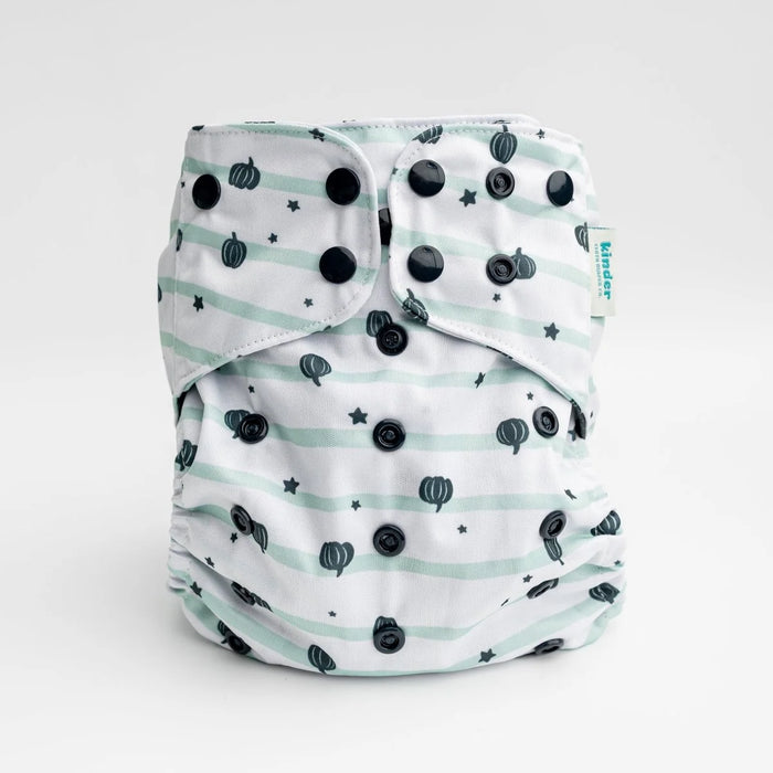 Kinder Essentials Pocket Cloth Diaper With Bamboo Insert (7-60lbs)