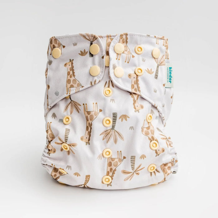 Kinder Essentials Pocket Cloth Diaper With Bamboo Insert (7-60lbs)