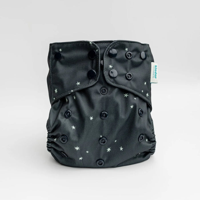 Kinder Essentials Pocket Cloth Diaper With Bamboo Insert (7-60lbs)