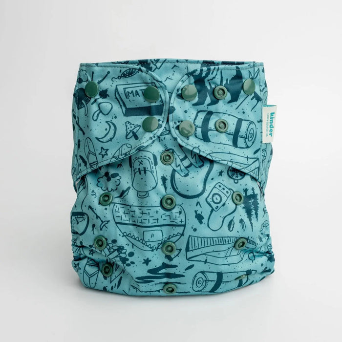 Kinder Pocket Cloth Diaper With Bamboo Insert (7-60lbs)