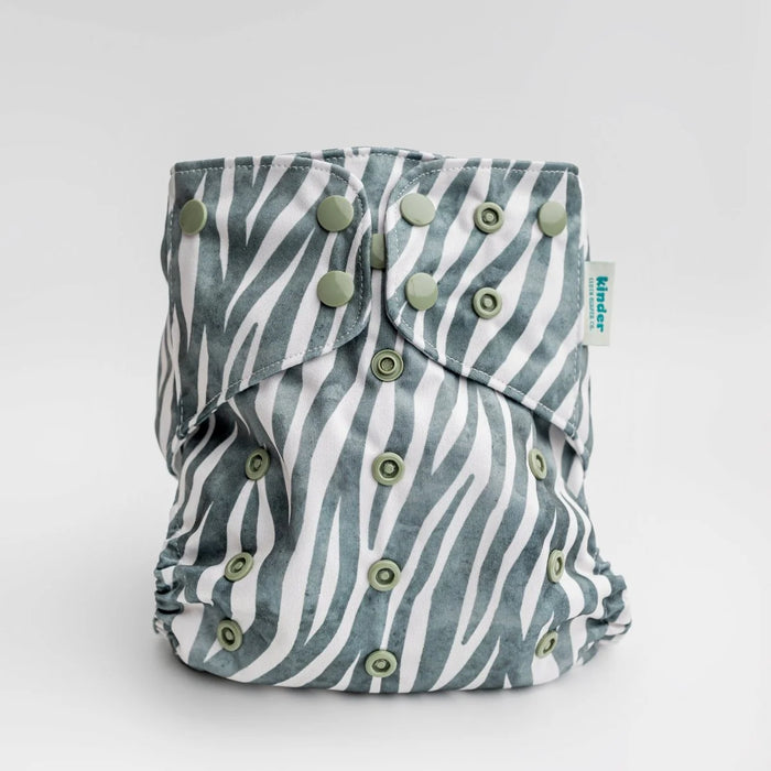 Kinder Essentials Pocket Cloth Diaper With Bamboo Insert (7-60lbs)