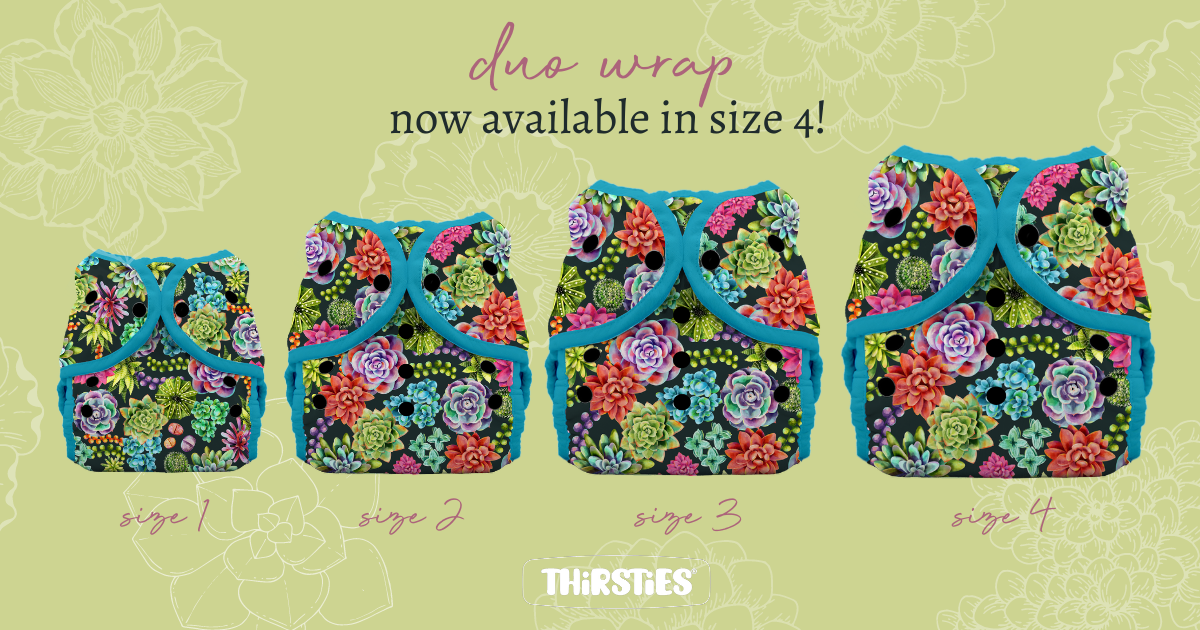 Thirsties Duo Wrap - SIZE 4 (60-80+ lbs)
