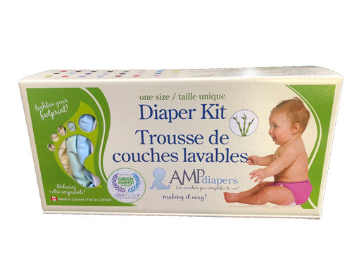 AMP One Size Diaper Kit ~Bamboo~ *Ships Free*