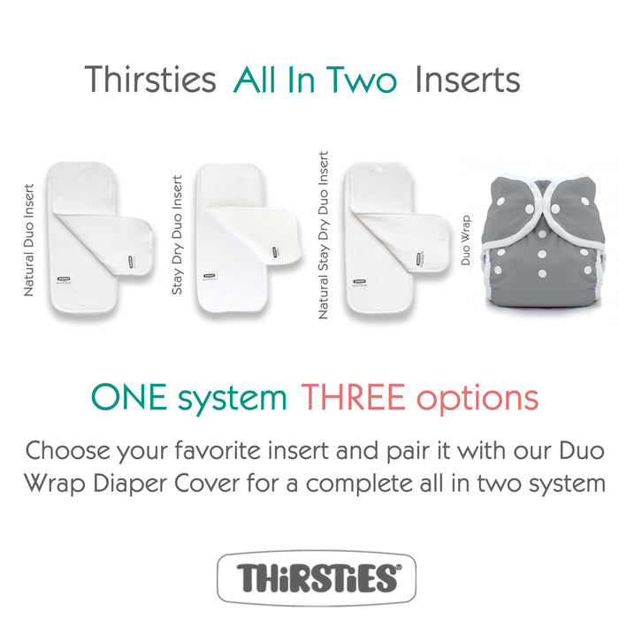 Thirsties Duo Inserts (Natural & Stay-Dry)